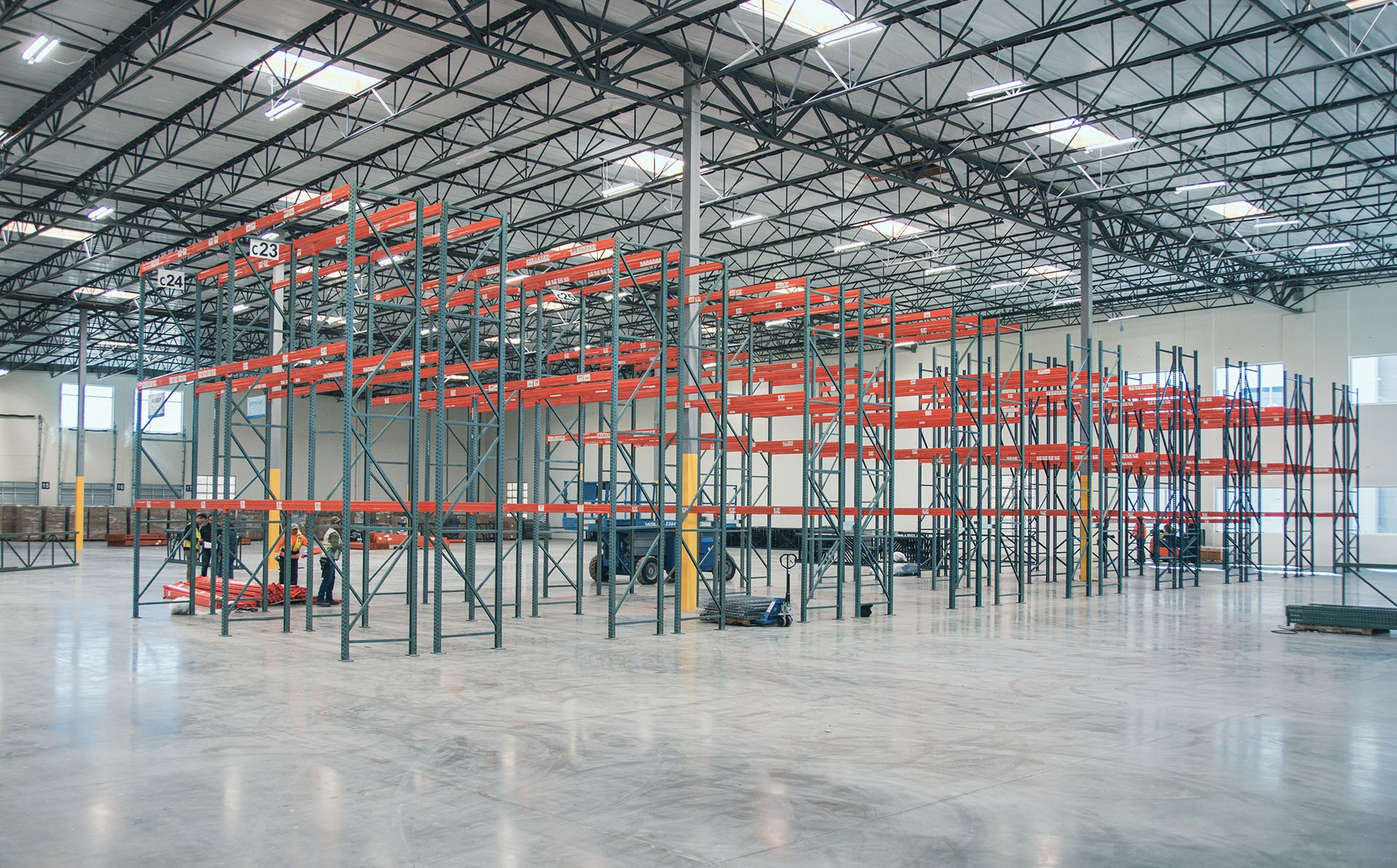 Selective rack frames and beams reviewed for warehouse relocation